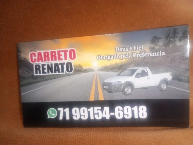 Carreto disponível ligou chegou.