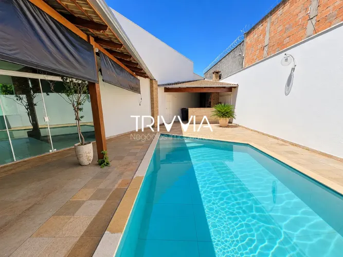 Casa para locação no Cidade Jardim 3 suítes, piscina e área gourmet
