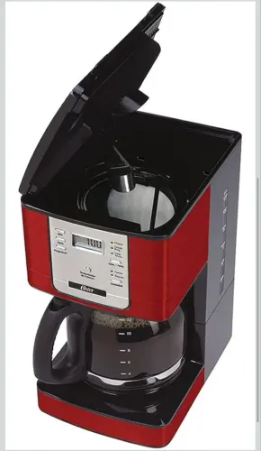 Oster Cafeteira Flavor Programável, 1,5L, 220V, Vermelha/Preto, 1000W