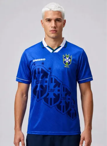 Camisa Brasil Umbro azul - Retrô