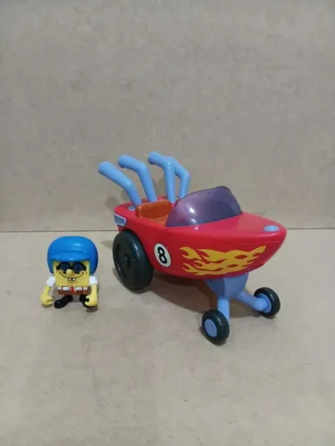 carro barco bob esponja imaginext