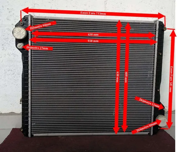 Radiador 630x608x104mm CAT 416E