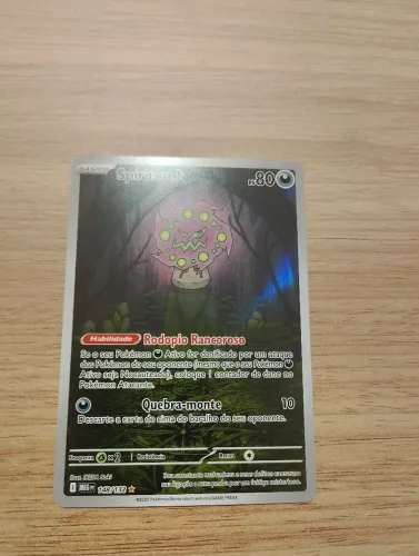 Spiritomb carta Pokémon full art em ótimo estado nunca saiu do eslivi