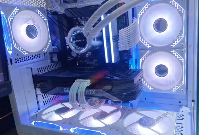 Kit com 6 fans teucer 120 mm branca argb endereçavel semi novas!