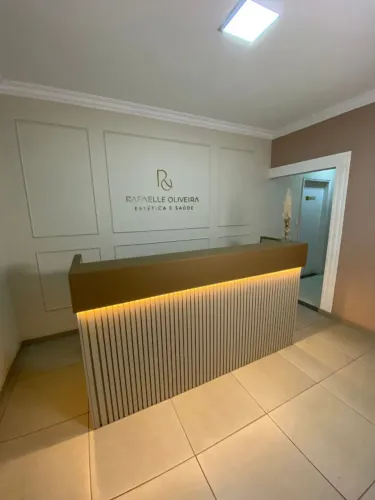 Balcao MDF Ripado com LED - Sob encomenda