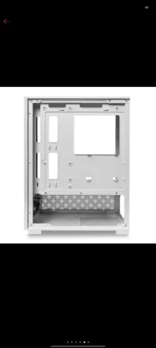 Gabinete Branco com lateral em vidro