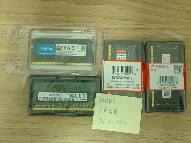 4 Unidades Memória RAM DDR4 16GB 3200Mhz
