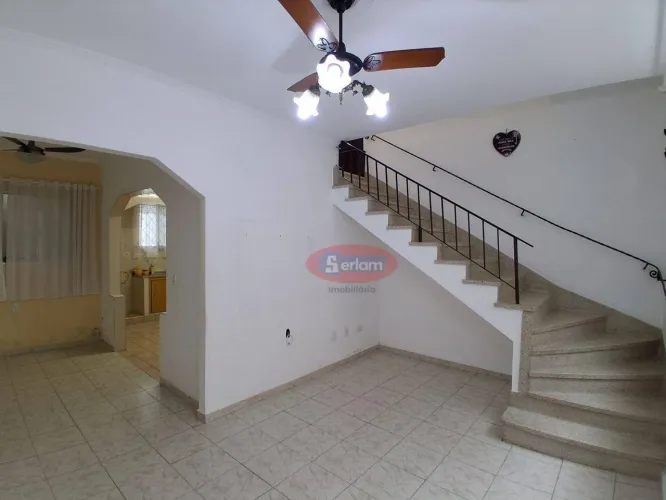 Casa de vila com 2 dormitórios à venda, 72 m² - Estuário - Santos/SP