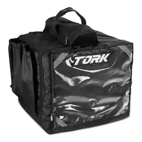 Mochila Térmica Motoboy Pizza Lanche Marmita 50 Litros Cor Preto