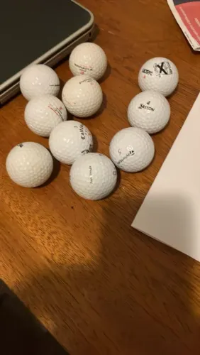Lote 9 Bolas De Golfe Usadas)