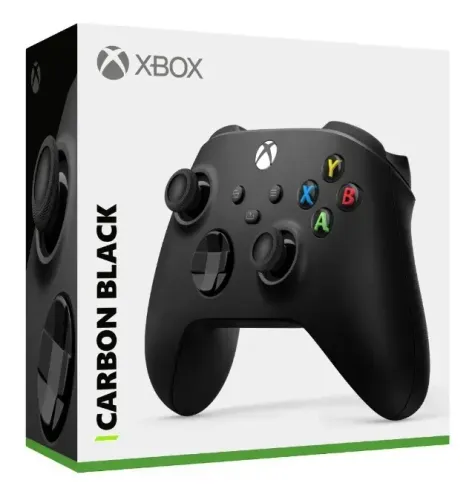 Controle Xbox Series S Carbon black e bateria recarregável para controle