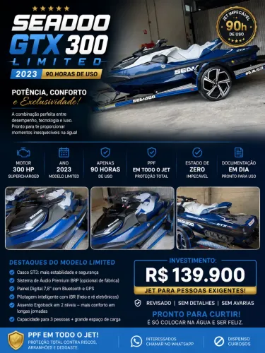 Jetski SEADOO GTX 300 limited