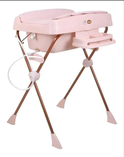 Banheira de Bebê Burigotto Trocador Rosa
