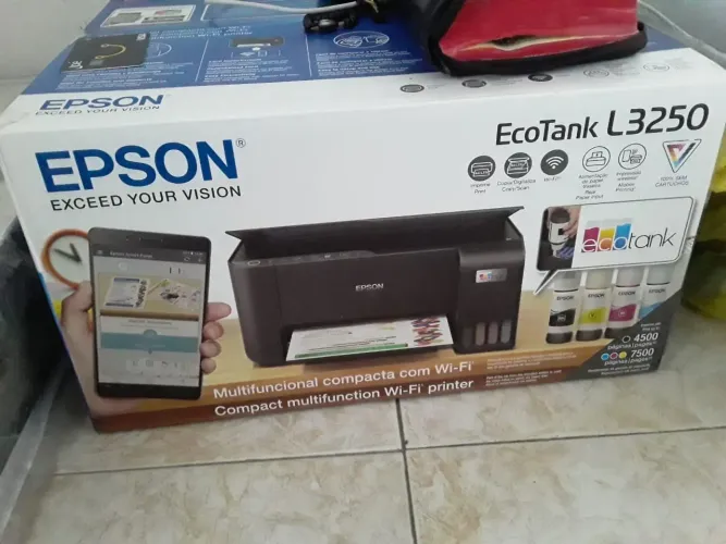 Impressora Epson ecotank l3250 na caixa com cupom fiscal