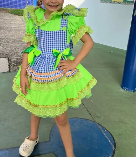 Vestido festa junina copa do mundo