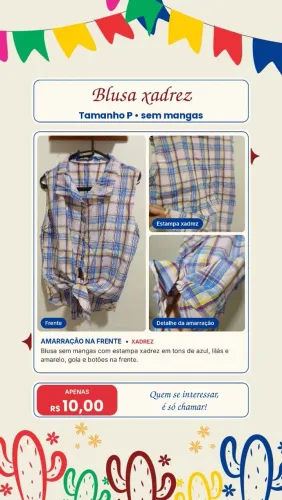BLUSA XADREZ