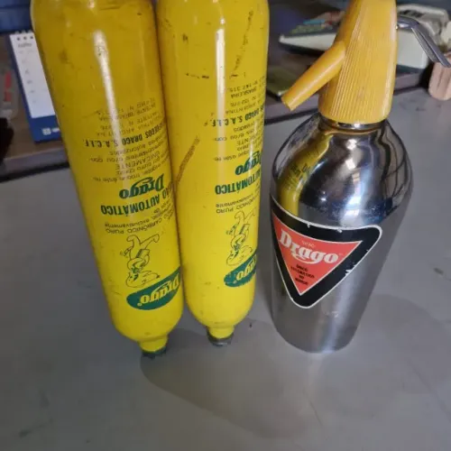 Sifão Antigo Drago Original + 2 Cilindros CO2 - Funcionando - Década de 60/70