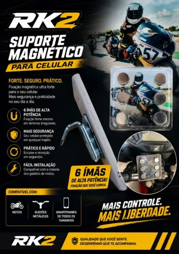 Suporte Celular com imã Moto