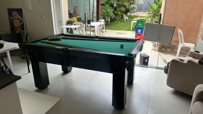 Mesa de sinuca aluguel para festas deixamos no dia do evento e recolhemos na manha seguint