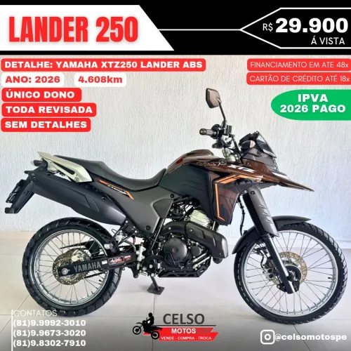 Lander 250 2026 c/apenas 4.600km! Financio 48x aceito sua moto