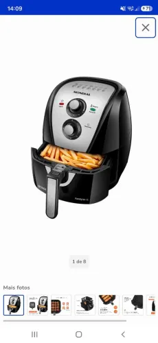 Air Fryer 4l , Na caixa , nunca aberta 1 mês comprada