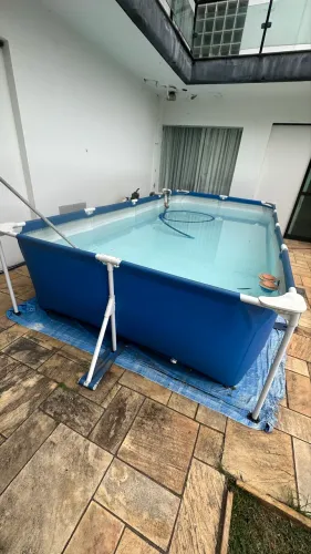 Piscina intex 7127L completa!! Filtro, aspirador, escada, capa, lona