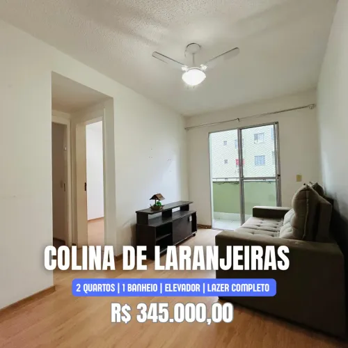 Apartamento, 2 quartos, 48 m², 1 vaga no Colina de Laranjeiras em Serra