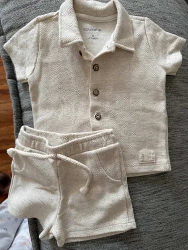 Conjunto colorita - bebê masculino - tamanho 6-9