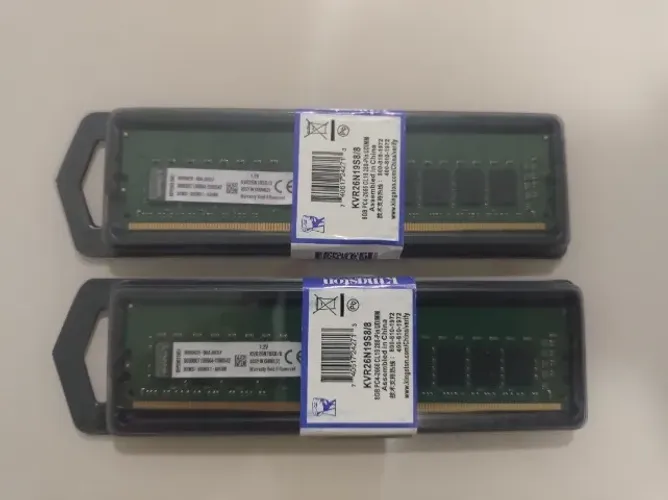Memória DDR4 16GB 2666Mhz (2X8GB) Kingston para desktop