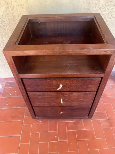 Cômoda 3 Gavetas - Sem Vidro Superior