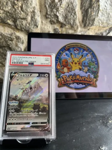 Carta Pokemon Arceus V PSA 9 (267/S-P) - Sword & Shield Japonês TCG