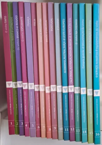 Coleção Folha "O Mundo do Vinho" - 16 volumes