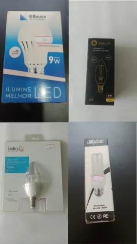 Lâmpadas Dicroica/Vela/Leitosa/G4/3U/PALITO/RECARREGAVEL