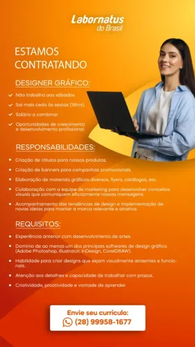 Vaga de Designer Gráfico
