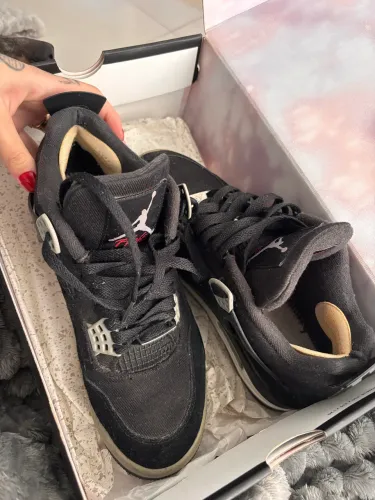 Tênis Jordan 4 Black Canvas