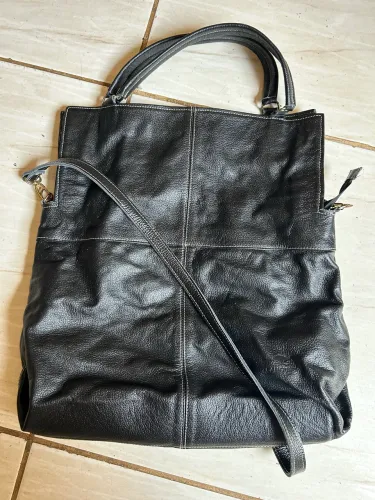 BOLSA DE COURO FEMININA TAMANHO G 