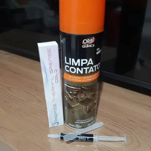 Limpa Contato + Pasta Térmica Rise Mode, 5g, Condutividade Térmica: 8W / MK
