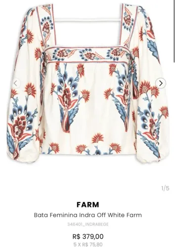 BLUSA FARM + SHORT