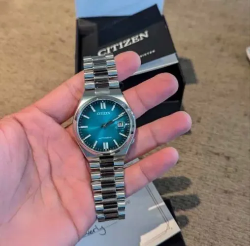 Citizen Tsuyosa Automatic NJ0150-53X - Vidro de Safira na frente e atrás - Novo e Sem Uso