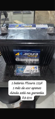 Bateria Moura 115a nova na garantia
