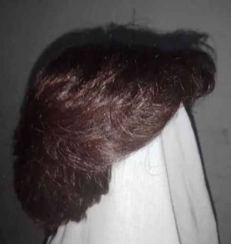 Peruca de cabelo humano curta 