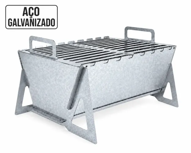 Mini churrasqueira para camping
