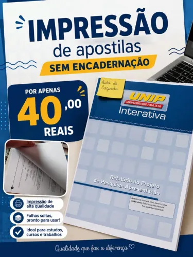 Impressão de apostilas