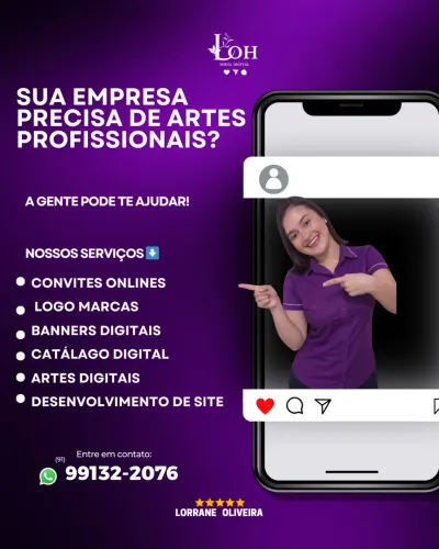 Artes e banners digitais