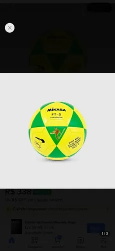 Bola Mikasa - Modelo Anderson Águia- Somente Encomenda