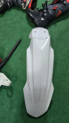 Kit Paralama Dianteiro + Number Plate Branco Honda CRF 450/250 2019 - Usados