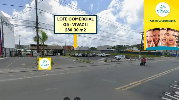LOTE COMERCIAL 280,30m² | VIVAZ II | VIA UNIVERSITÁRIA | SIMÕES FILHO