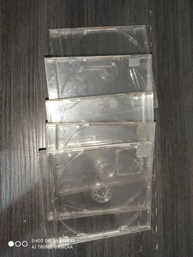 cinco capas de CD e DVD cristal transparente! 