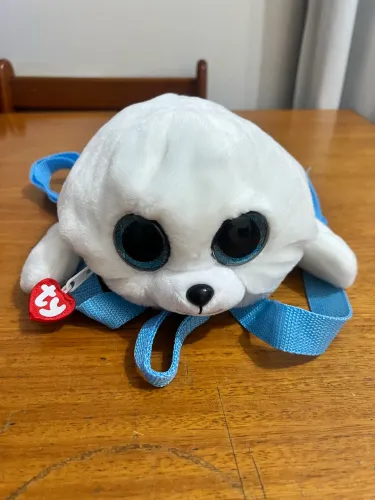 MOCHILA PELÚCIA TY FOCA