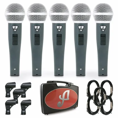 5 microfones Arcano